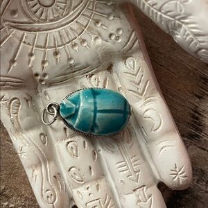 Vintage Egyptian Revival-style scarab